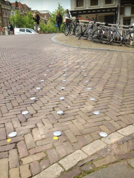 Wegdeknagels voor binnenstad Delft