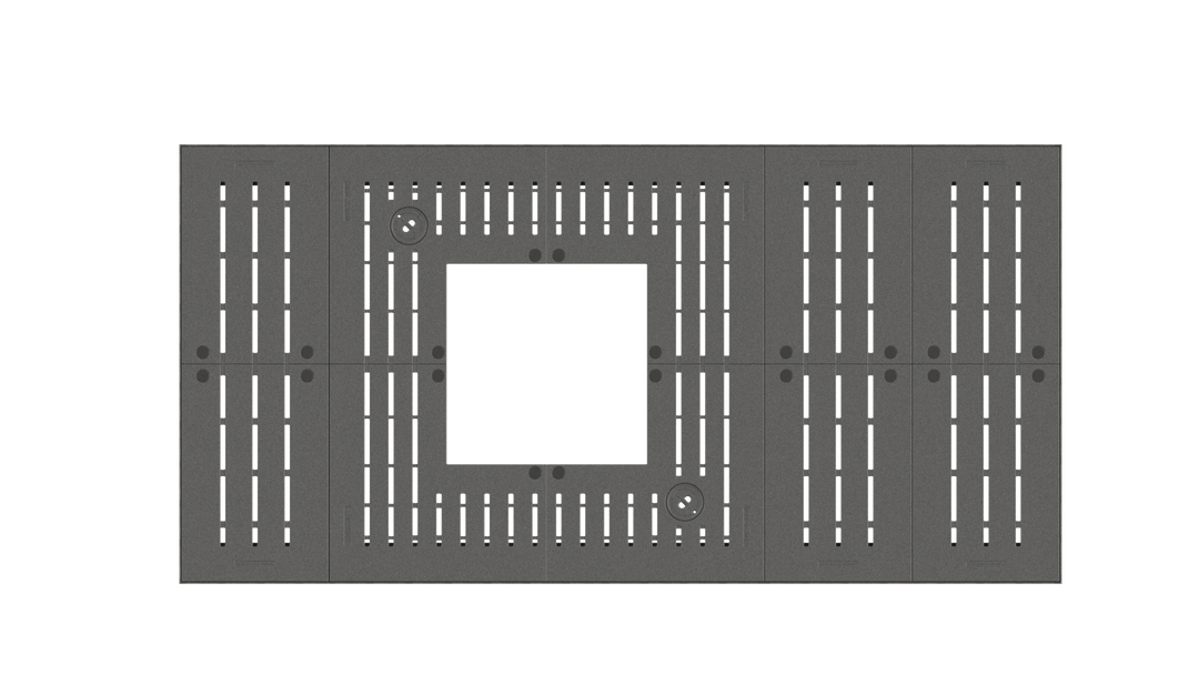 Lateraal 2.0 vierhoek - Boomrooster - GroundLevel straatmeubilair - MeierGuss