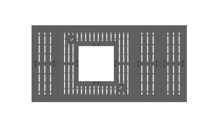 Lateraal 2.0 vierhoek - Boomrooster - GroundLevel straatmeubilair - MeierGuss