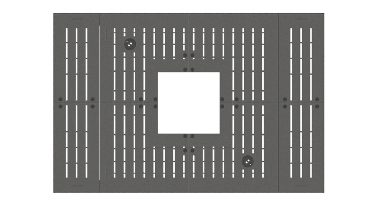 Lateraal 2.0 vierhoek - Boomrooster - GroundLevel straatmeubilair - MeierGuss