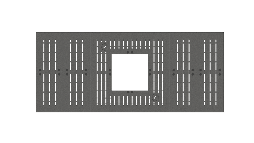 Lateraal 2.0 vierhoek - Boomrooster - GroundLevel straatmeubilair - MeierGuss