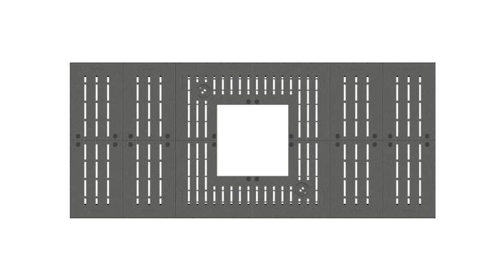 Lateraal 2.0 vierhoek - Boomrooster - GroundLevel straatmeubilair - MeierGuss