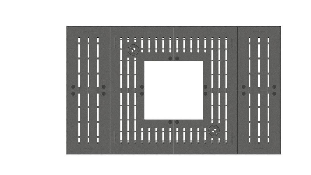 Lateraal 2.0 vierhoek - Boomrooster - GroundLevel straatmeubilair - MeierGuss