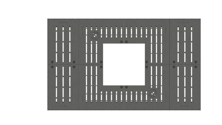 Lateraal 2.0 vierhoek - Boomrooster - GroundLevel straatmeubilair - MeierGuss