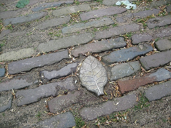 Wegdeknagel in gietbrons